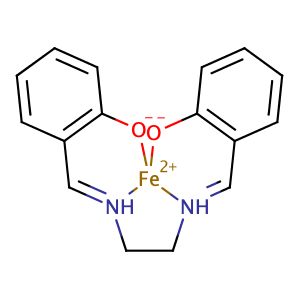 Iron,[[2,2'-[1,2-ethanediylbis[(nitrilo-kN)methylidyne]]bis[phenolato-kO]](2-)]-,CAS No. 14167-12-5.