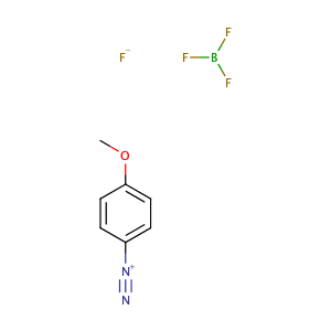 4-Methoxybenzenediazonium tetrafluoroborate,CAS No. 459-64-3.