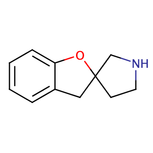 2,3-Dihydrospiro(benzofuran-2,3'-pyrrolidine),CAS No. 71916-78-4.