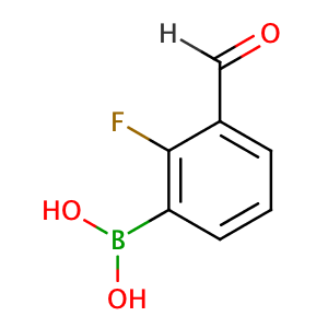2-Fluoro-3-formylphenylboronic acid,CAS No. 849061-98-9.