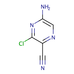 5-amino-3-chloro-pyrazine-2-carbonitrile,CAS No. 34617-65-7.