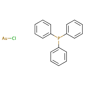 Chloro(triphenylphosphine)gold,CAS No. 14243-64-2.