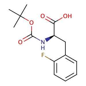 (R)-2-((tert-Butoxycarbonyl)amino)-3-(2-fluorophenyl)propanoic acid,CAS No. 114873-10-8.