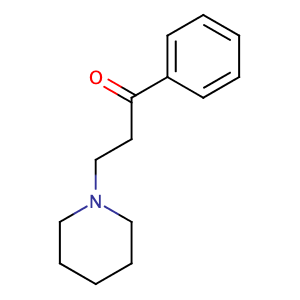 1-Propanone,1-phenyl-3-(1-piperidinyl)-,CAS No. 73-63-2.