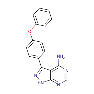 4-amino-3-(4-phenoxyphenyl)-1H-pyrazolo[3,4-d]pyrimidine,CAS No. 330786-24-8.