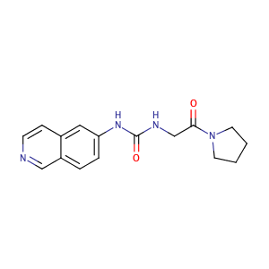 N-6-isoquinolinyl-N'-[2-oxo-2-(1-pyrrolidinyl)ethyl]-Urea ,CAS No. 1687736-54-4.