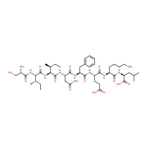 L-seryl-L-isoleucyl-L-isoleucyl-L-asparaginyl-L-phenylalanyl-L-α-glutamyl-L-lysyl-L-Leucine,CAS No. 138831-86-4.