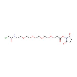 3-[(14-chloro-13-oxo-3,6,9-trioxa-12-azatetradec-1-yl)oxy]-Propanoic acid, 2,5-dioxo-1-pyrrolidinyl ester ,CAS No. 1353011-95-6.