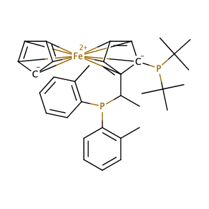 (1R)-1-[bis(1,1-dimethylethyl)phosphino]-2-[(1R)-1-[bis(2-methylphenyl)phosphino]ethyl]-Ferrocene,CAS No. 849924-76-1.
