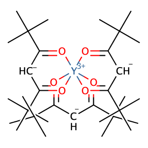 (OC-6-11)-tris(2,2,6,6-tetramethyl-3,5-heptanedionato-κO3,κO5)-Yttrium,CAS No. 15632-39-0.