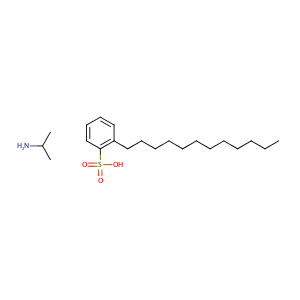 dodecyl-Benzenesulfonic acid, compd. with 2-propanamine (1:1),CAS No. 26264-05-1.