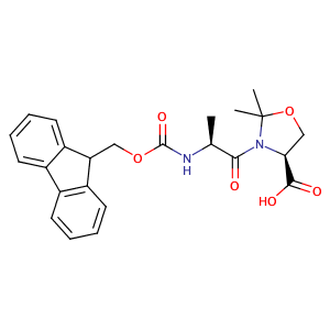 (4S)-3-[(2S)-2-[[(9H-fluoren-9-ylmethoxy)carbonyl]amino]-1-oxopropyl]-2,2-dimethyl-4-Oxazolidinecarboxylic acid,CAS No. 252554-78-2.
