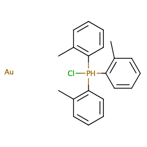 chloro[tris(2-methylphenyl)phosphine]-Gold,CAS No. 83076-07-7.