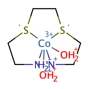D-cis-(+)-diaqua[2,2'-(ethylenedithio)bis[ethylamine]]-Cobalt(3+)  ion,CAS No. 23883-99-0.
