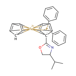 (2S)-1-[(4S)-4,5-dihydro-4-(1-methylethyl)-2-oxazolyl]-2-(diphenylphosphino)-Ferrocene ,CAS No. 163169-29-7.