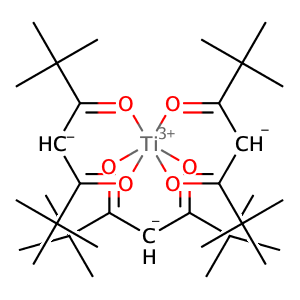 tris(2,2,6,6-tetramethyl-3,5-heptanedionato-κO3,κO5)-Titanium,CAS No. 181418-64-4.