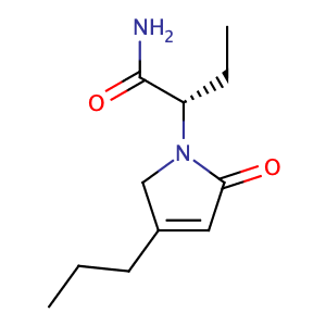 (αS)-α-ethyl-2,5-dihydro-2-oxo-4-propyl-1H-Pyrrole-1-acetamide,CAS No. 357338-13-7.
