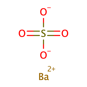Barium sulfate,CAS No. 7727-43-7.