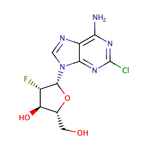 5-(6-amino-2-chloro-purin-9-yl)-4-fluoro-2-(hydroxymethyl)oxolan-3-ol,CAS No. 123318-82-1.