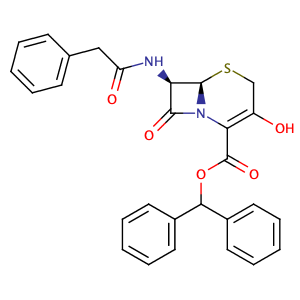 (6R,7R)-Benzhydryl 3-hydroxy-8-oxo-7-(2-phenylacetamido)-5-thia-1-azabicyclo[4.2.0]oct-2-ene-2-carboxylate,CAS No. 54639-48-4.