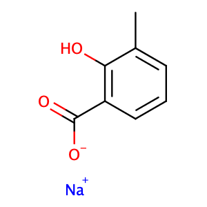 sodium 2-hydroxy-3-methylbenzoate,CAS No. 32768-20-0.