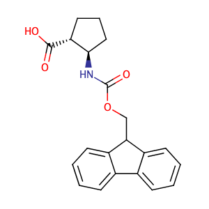(1R,2R)-2-((((9H-Fluoren-9-yl)methoxy)carbonyl)amino)cyclopentanecarboxylic acid,CAS No. 359586-69-9.