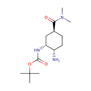 (1S,2R,4S)-N2-(tert-butoxycarbonyl)-4-(N,N-dimethylcarbamoyl)-1,2-cyclohexanediamine,CAS No. 365998-36-3.
