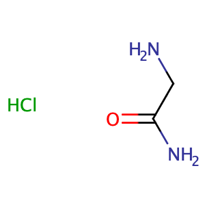 Glycinamide hydrochloride,CAS No. 1668-10-6.