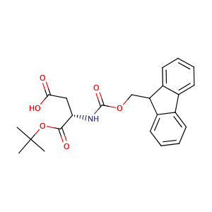 (S)-3-((((9H-Fluoren-9-yl)methoxy)carbonyl)amino)-4-(tert-butoxy)-4-oxobutanoic acid,CAS No. 129460-09-9.