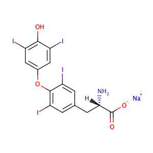 L-thyroxine sodium salt,CAS No. 55-03-8.