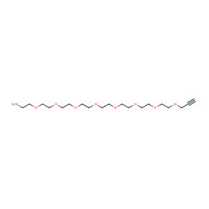 3,6,9,12,15,18,21,24-octaoxaheptacos-26-yn-1-amine,CAS No. 1196732-52-1.