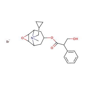 Scopolamin-N-(cyclopropyl-methyl)-bromid,CAS No. 51598-60-8.