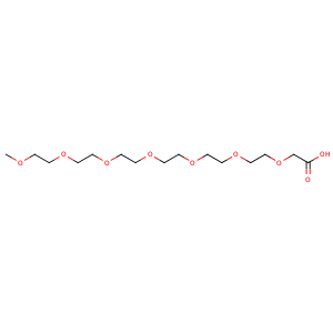 2,5,8,11,14,17,20-heptaoxadocosan-22-oic acid,CAS No. 75427-75-7.