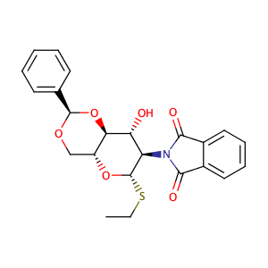 2-[(2R,4aR,6S,7R,8R,8aS)-6-(ethylsulfanyl)-8-hydroxy-2-phenyl-hexahydro-2H-pyrano[3,2-d][1,3]dioxin-7-yl]-2,3-dihydro-1H-isoindole-1,3-dione,CAS No. 99409-33-3.