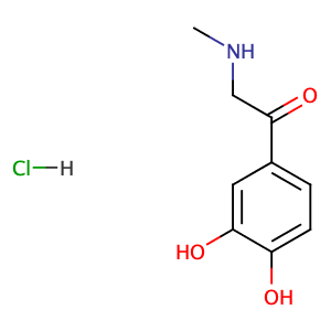 Adrenalone hydrochloride,CAS No. 62-13-5.