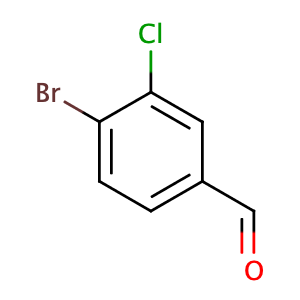 4-bromo-3-chlorobenzaldehyde,CAS No. 120077-69-2.
