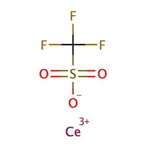 Cerium(III) trifluoromethanesulfonate,CAS No. 76089-77-5.