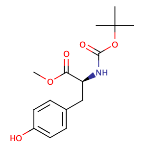 methyl (2S)-2-(t-butoxycarbonylamino)-3-(4-hydroxyphenyl)propionate,CAS No. 4326-36-7.