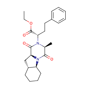 (αS,3S,5aS,9aR,10aS)-decahydro-3-methyl-1,4-dioxo-α-(2-phenylethyl)-Pyrazino[1,2-a]indole-2(1H)-acetic acid ethyl ester,CAS No. 149881-40-3.