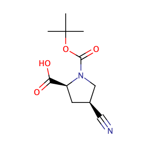 (2S,4S)-4-cyano-1,2-Pyrrolidinedicarboxylic acid 1-(1,1-dimethylethyl) ester, ,CAS No. 132622-71-0.