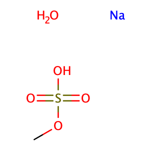 Sulfuric acid, monomethyl ester, sodium salt, hydrate (1:1:?),CAS No. 123333-89-1.