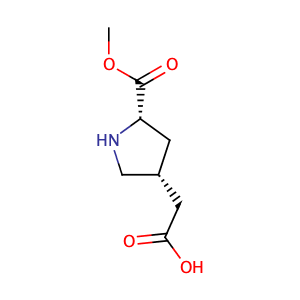 2-((5S)-5-(methoxycarbonyl)pyrrolidin-3-yl)acetic acid,CAS No. 117653-38-0.