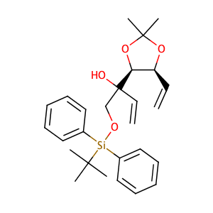 1-(tert-butyldiphenylsilyloxy)-2-((4S,5S)-2,2-dimethyl-5-vinyl-1,3-dioxolan-4-yl)but-3-en-2-ol,CAS No. 902799-70-6.