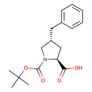 (2S,4R)-4-benzyl-1-(tert-butoxycarbonyl)pyrrolidine-2-carboxylic acid,CAS No. 1229439-64-8.
