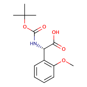 (αS)-α-[[(1,1-dimethylethoxy)carbonyl]amino]-2-methoxy-Benzeneacetic acid,CAS No. 1217710-00-3.