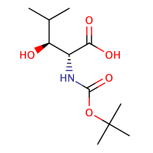 (3S)-N-[(1,1-dimethylethoxy)carbonyl]-3-hydroxy-D-Leucine,CAS No. 182959-73-5.