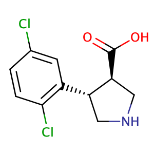 (3R,4S)-rel-4-(2,5-dichlorophenyl)-3-Pyrrolidinecarboxylic acid,CAS No. 1392266-43-1.