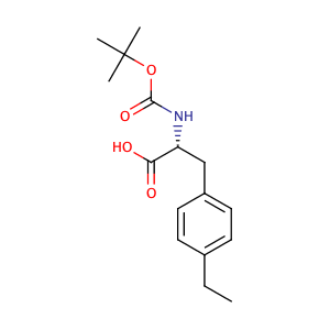 N-[(1,1-dimethylethoxy)carbonyl]-4-ethyl-D-Phenylalanine,CAS No. 261380-34-1.