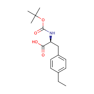 N-[(1,1-dimethylethoxy)carbonyl]-4-ethyl-L-Phenylalanine,CAS No. 114359-37-4.
