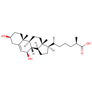 (25R)-cholest-5-en-26-oic acid, 3ß,7ß-hydroxy,CAS No. 1246298-66-7.